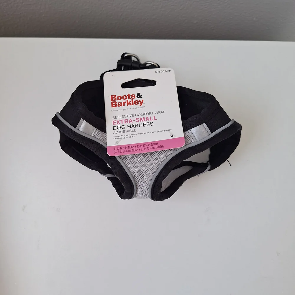 Boots & Barkley Black and Gray Dog Harness